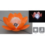 Déco lumineuse Solaire Lotus - Orange