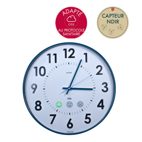 Horloge analogique capteur de CO2 Quaelis 15