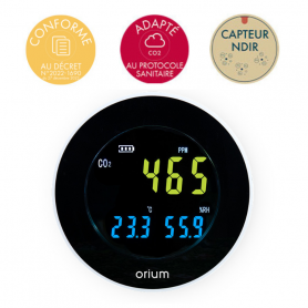 Therye.com-Horloge de voiture numérique, 2 en 1, horloges