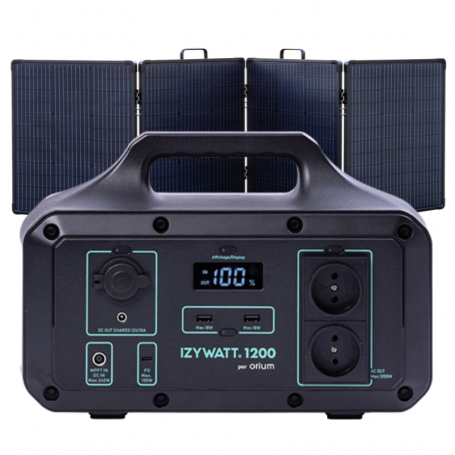 Pack générateur solaire IZYWATT 1200 et panneau solaire 200W