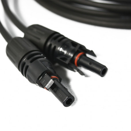 2 câbles de rallonge 4 mm² avec connecteur compatible MC4 – 2 m