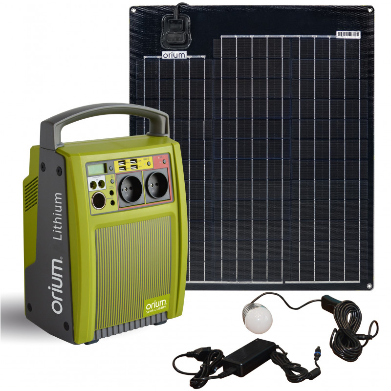 Pack station d'énergie IZYWATT 288 + panneau solaire 50W Orium