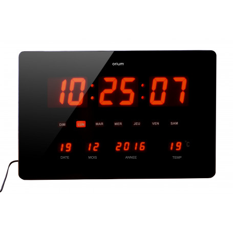 Horloge à LED rouge Chronos