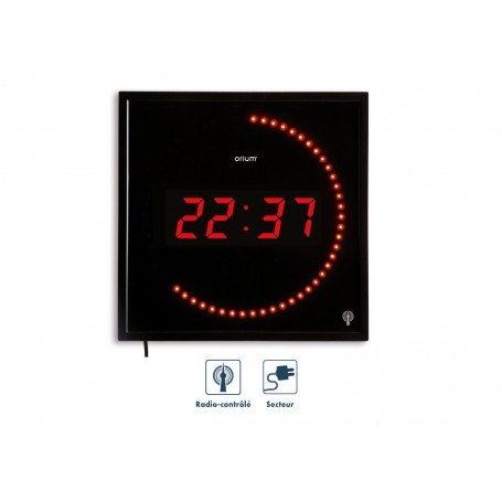 Horloge à LED radio-contrôlée