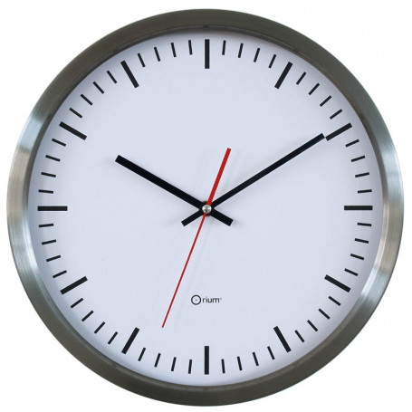 Horloge inox gare Ø 35 cm