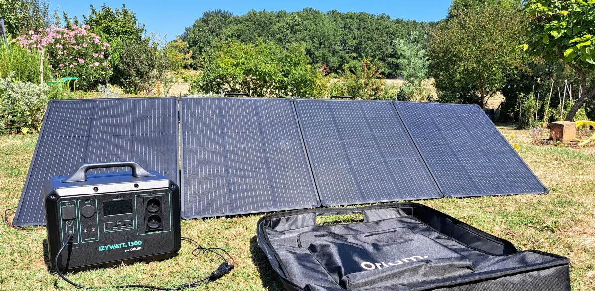 Pack station d'énergie IZYWATT 800 + panneau solaire 160W
