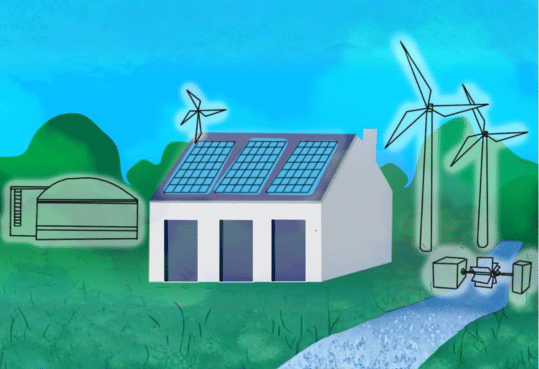 énergie renouvelable panneaux solaire éolienne énergie hydraulique