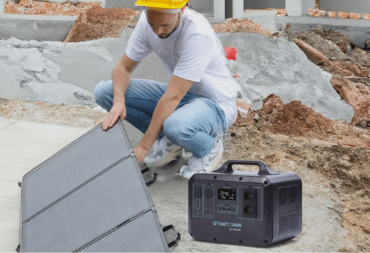 Panneau solaire chantier Batterie IZYWATT