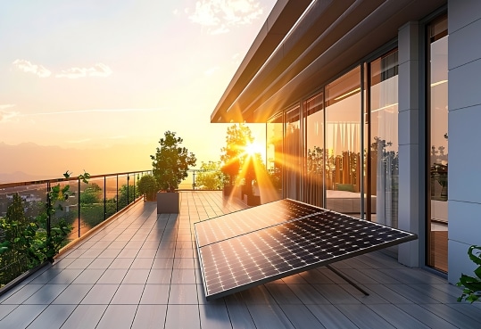 panneau solaire sur balcon énergie solaire